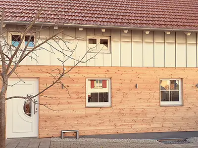 Fassade EFH Materialmix